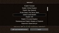 Minecraft languages (Image via Minecraft)